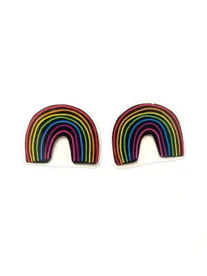 PÚRPURA- Mini Studs- Neon Rainbows