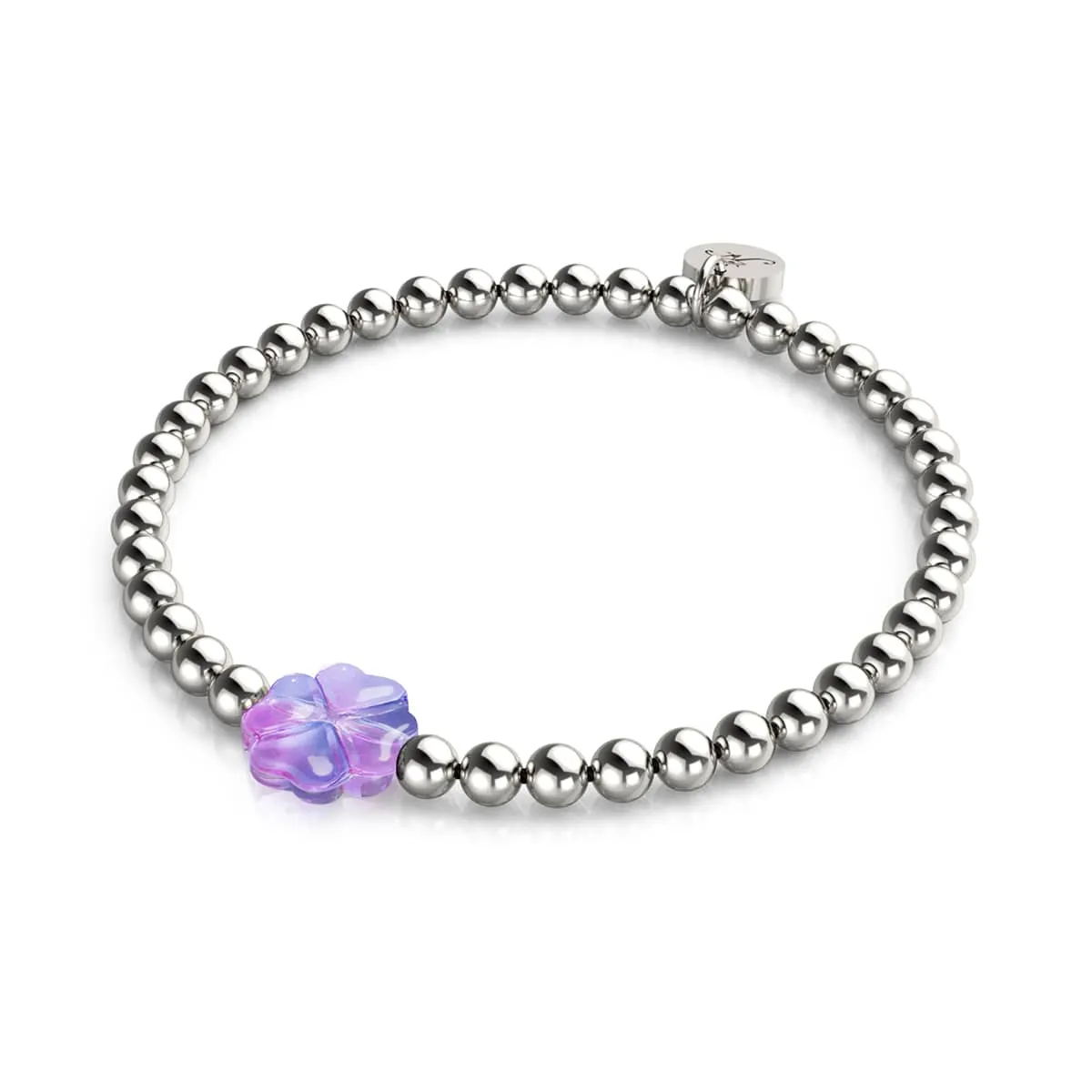 Purple Clover | Fairy Glass Bracelet