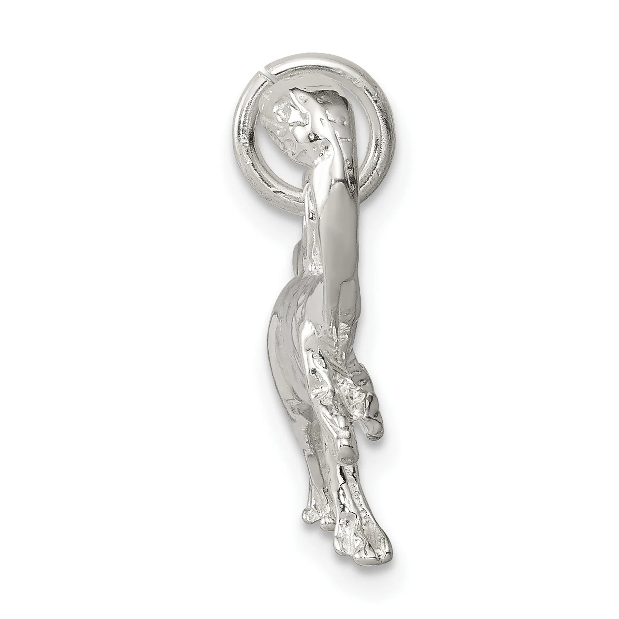 Raptor Dinosaur Charm Pendant in Real 925 Sterling Silver
