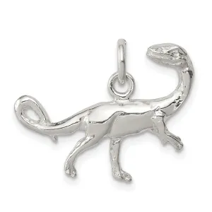Raptor Dinosaur Charm Pendant in Real 925 Sterling Silver