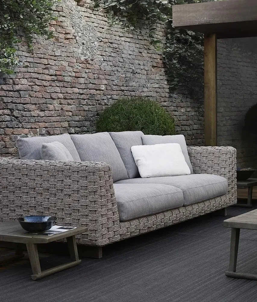 Ray Outdoor Natural Sofa