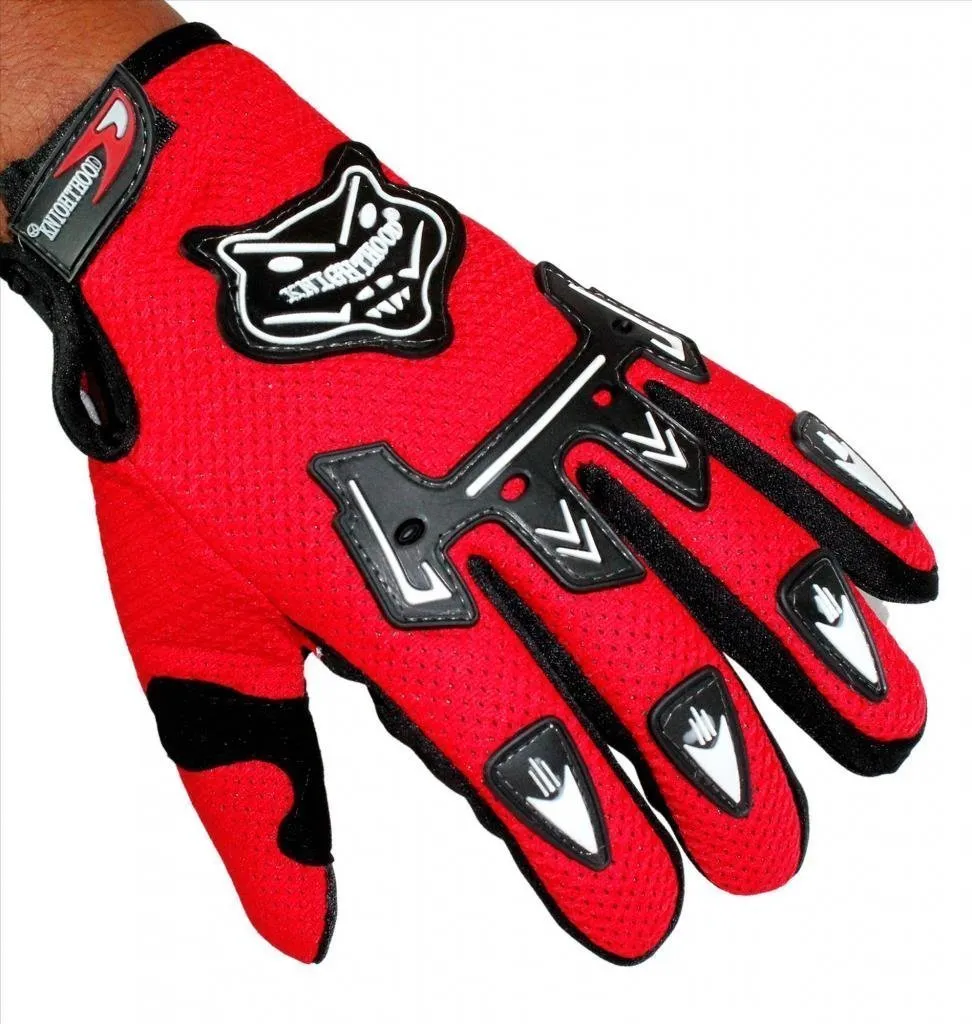 R.J.VON Arm Sleeves With Kinghood Gloves Perfect Universal (Red,Free Size)
