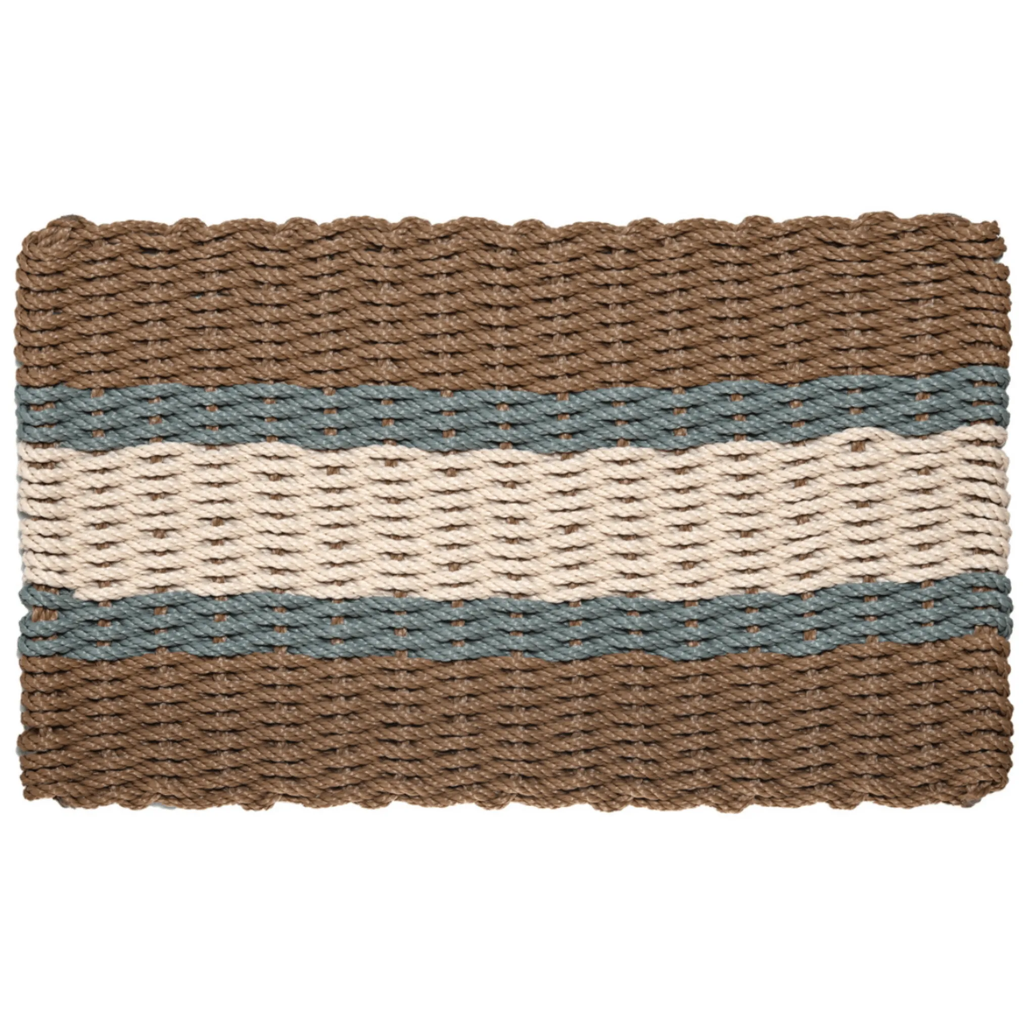 Rope Doormat - Bay Coastal Stripe