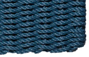 Rope Doormat - Federal Blue Solid