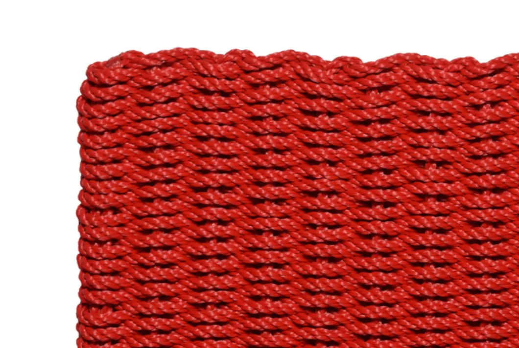Rope Doormat - True Red Solid
