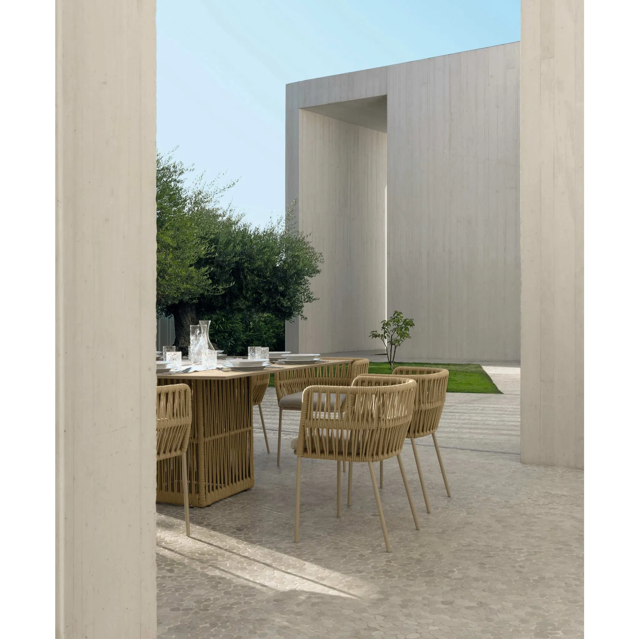 Rope Outdoor Dining Armchair | Talenti Cliff