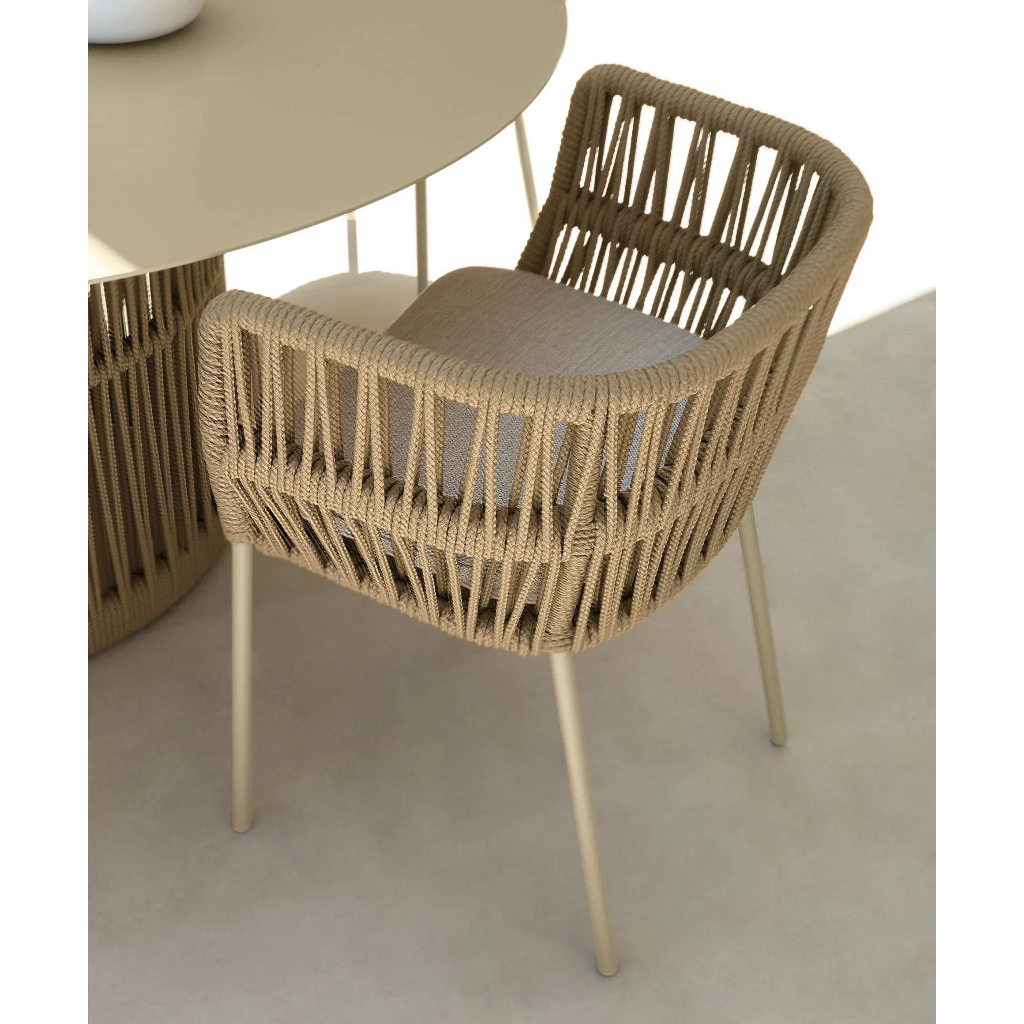 Rope Outdoor Dining Armchair | Talenti Cliff