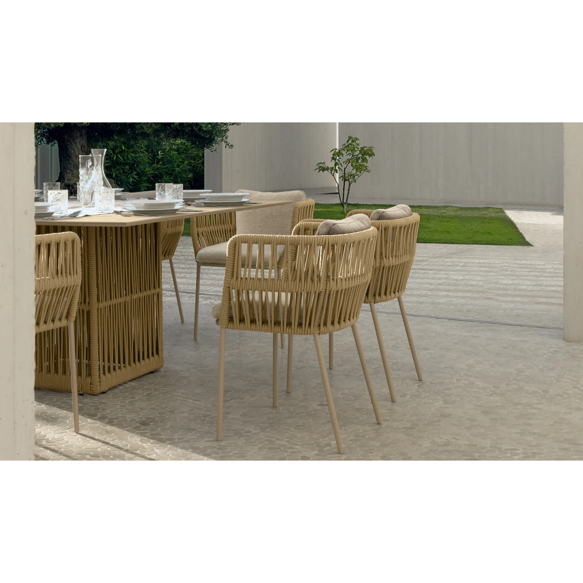 Rope Outdoor Dining Armchair | Talenti Cliff