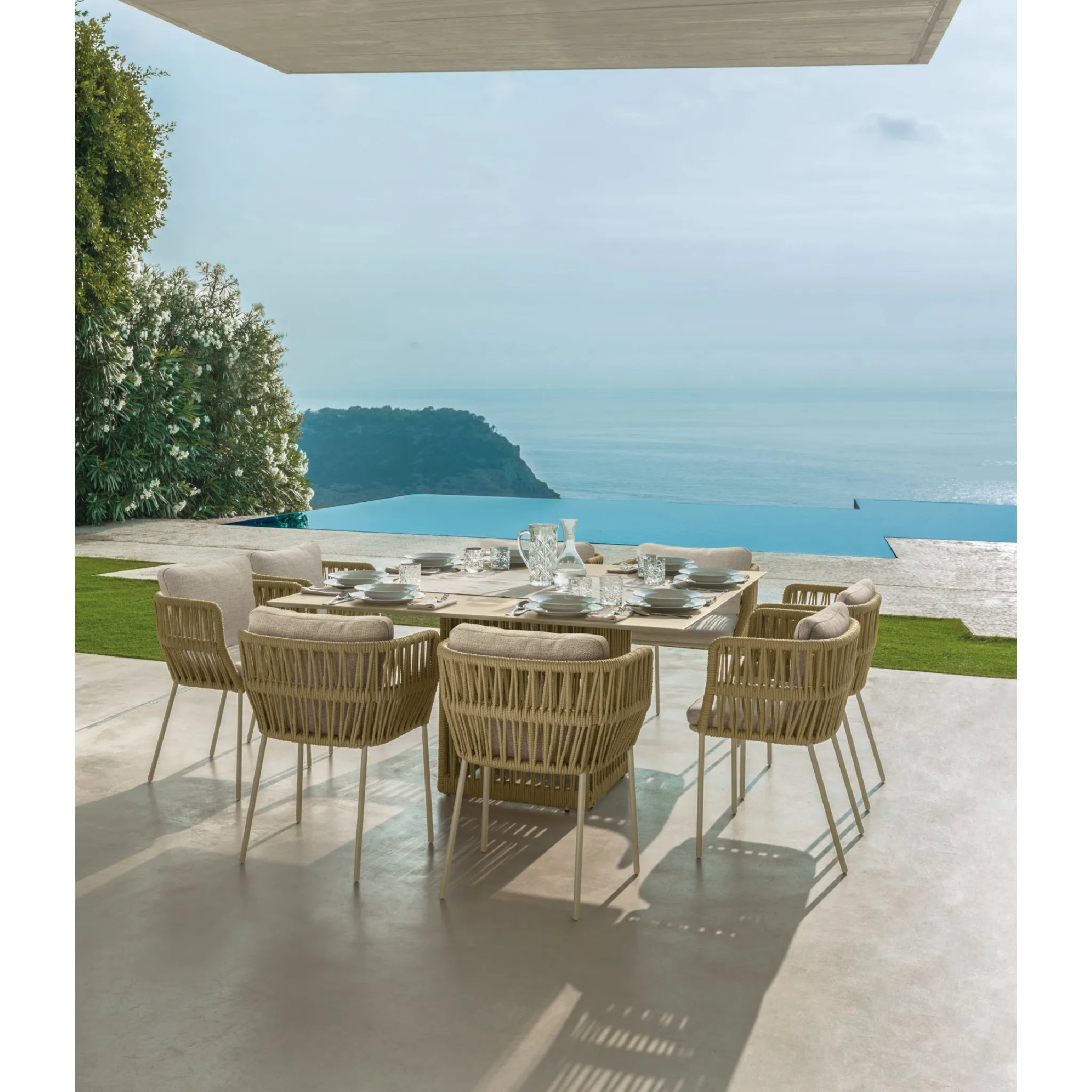 Rope Outdoor Dining Armchair | Talenti Cliff