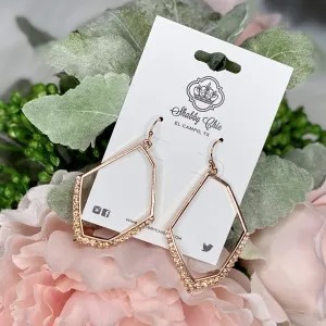 Rose Gold Contessa Earrings - Colorado Topaz stones