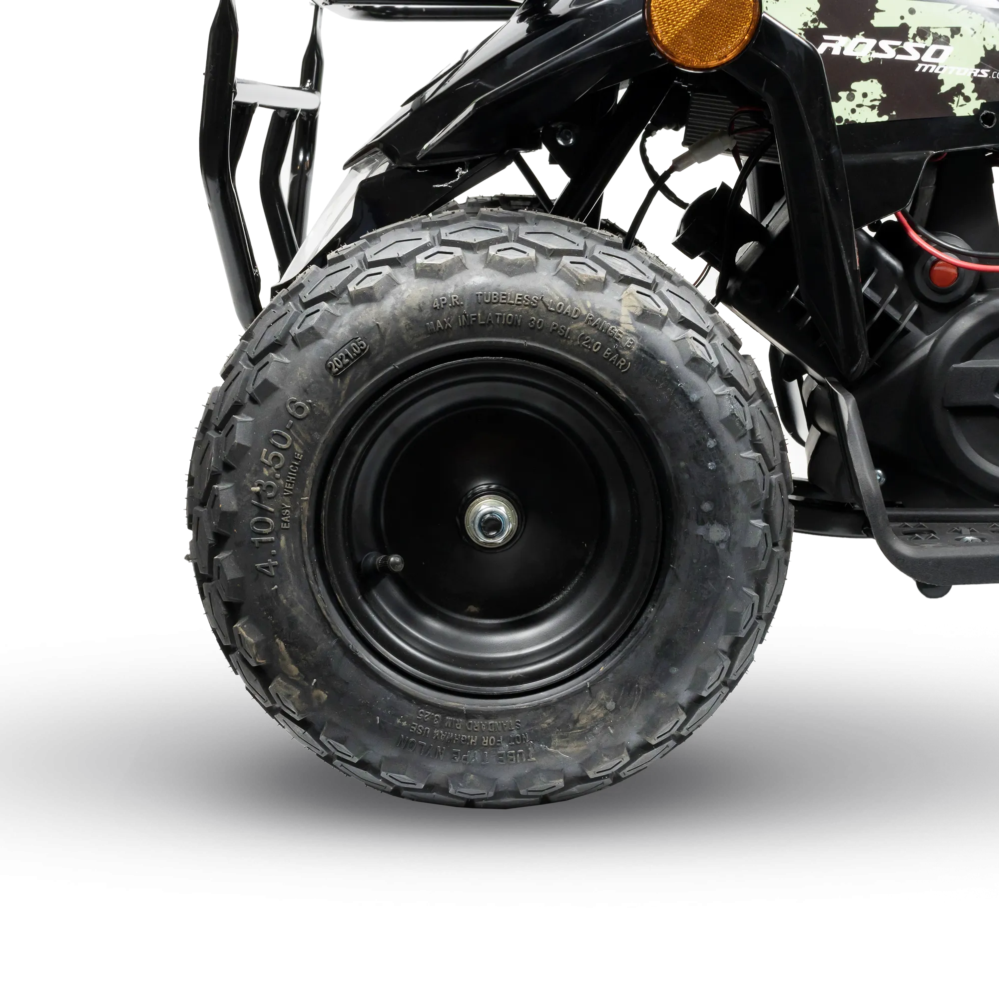 Rosso eQuad R Ride-on Utility Outdoor 4 Wheeler With Racks For Kids - Camo Green- ASTM F963 Certified