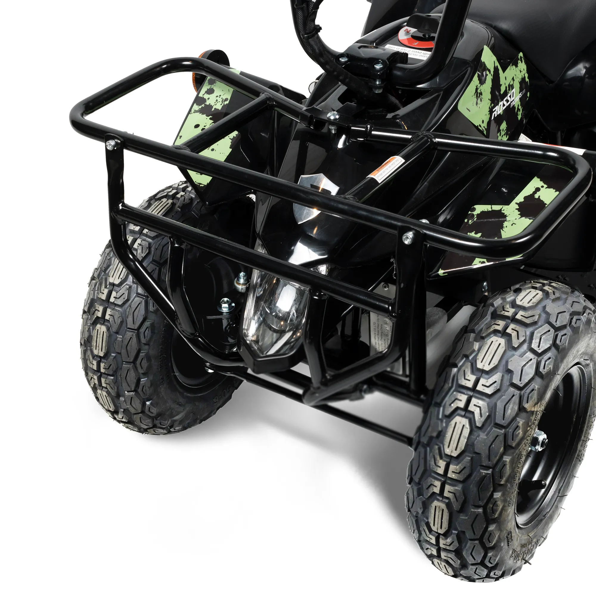 Rosso eQuad R Ride-on Utility Outdoor 4 Wheeler With Racks For Kids - Camo Green- ASTM F963 Certified