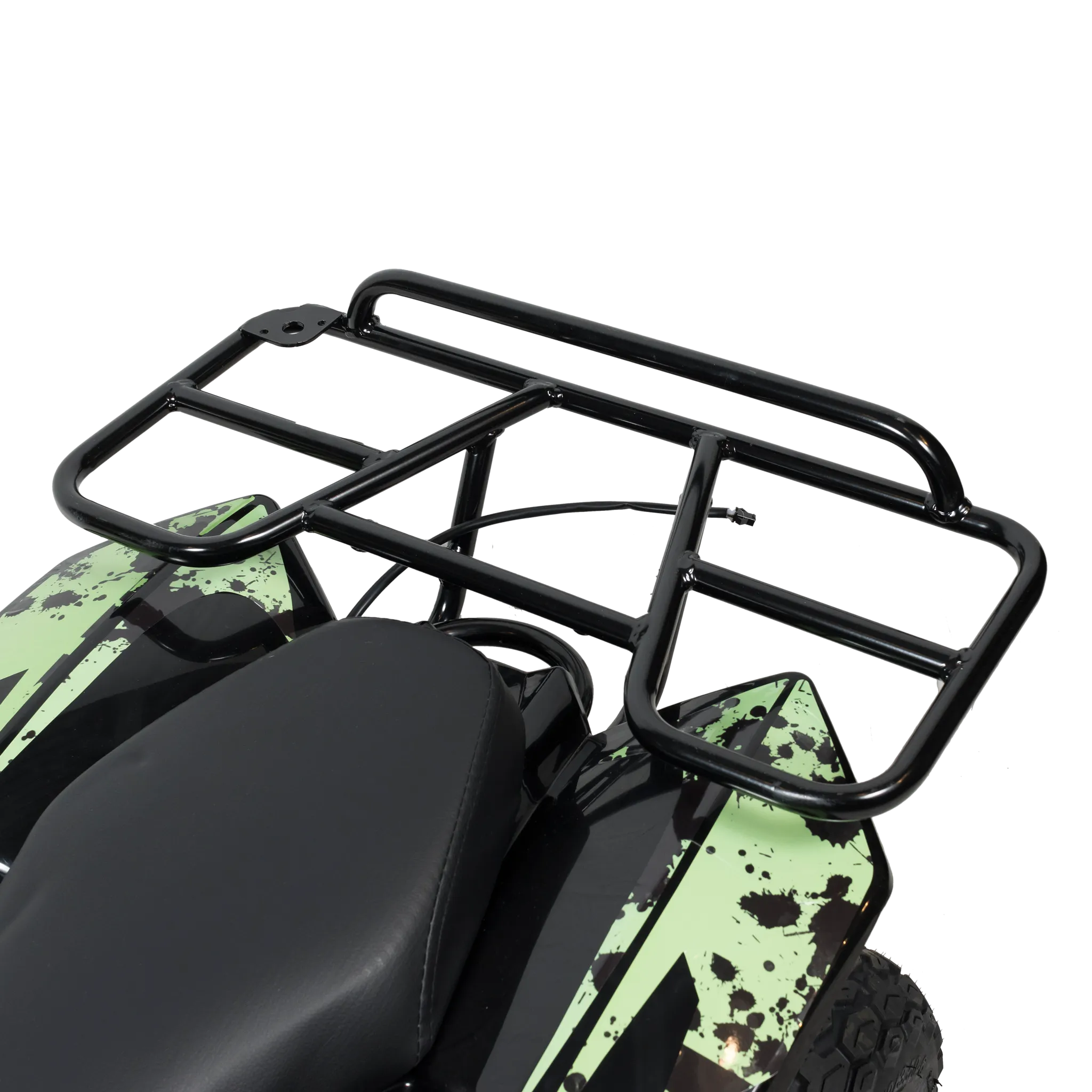 Rosso eQuad R Ride-on Utility Outdoor 4 Wheeler With Racks For Kids - Camo Green- ASTM F963 Certified