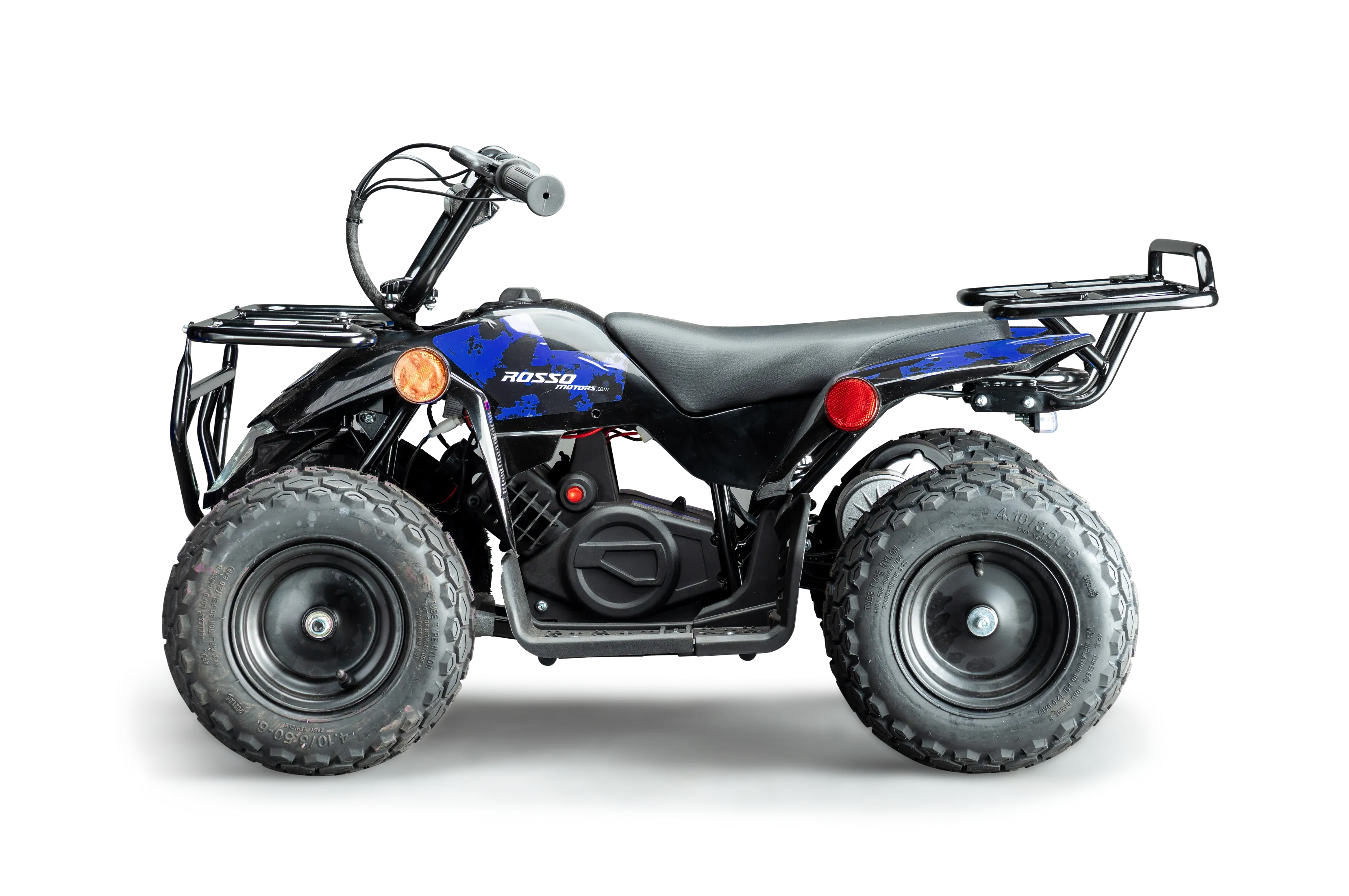 Rosso eQuad R Ride-on Utility Outdoor 4 Wheeler With Racks For Kids - Surge Blue - ASTM F963 Certified