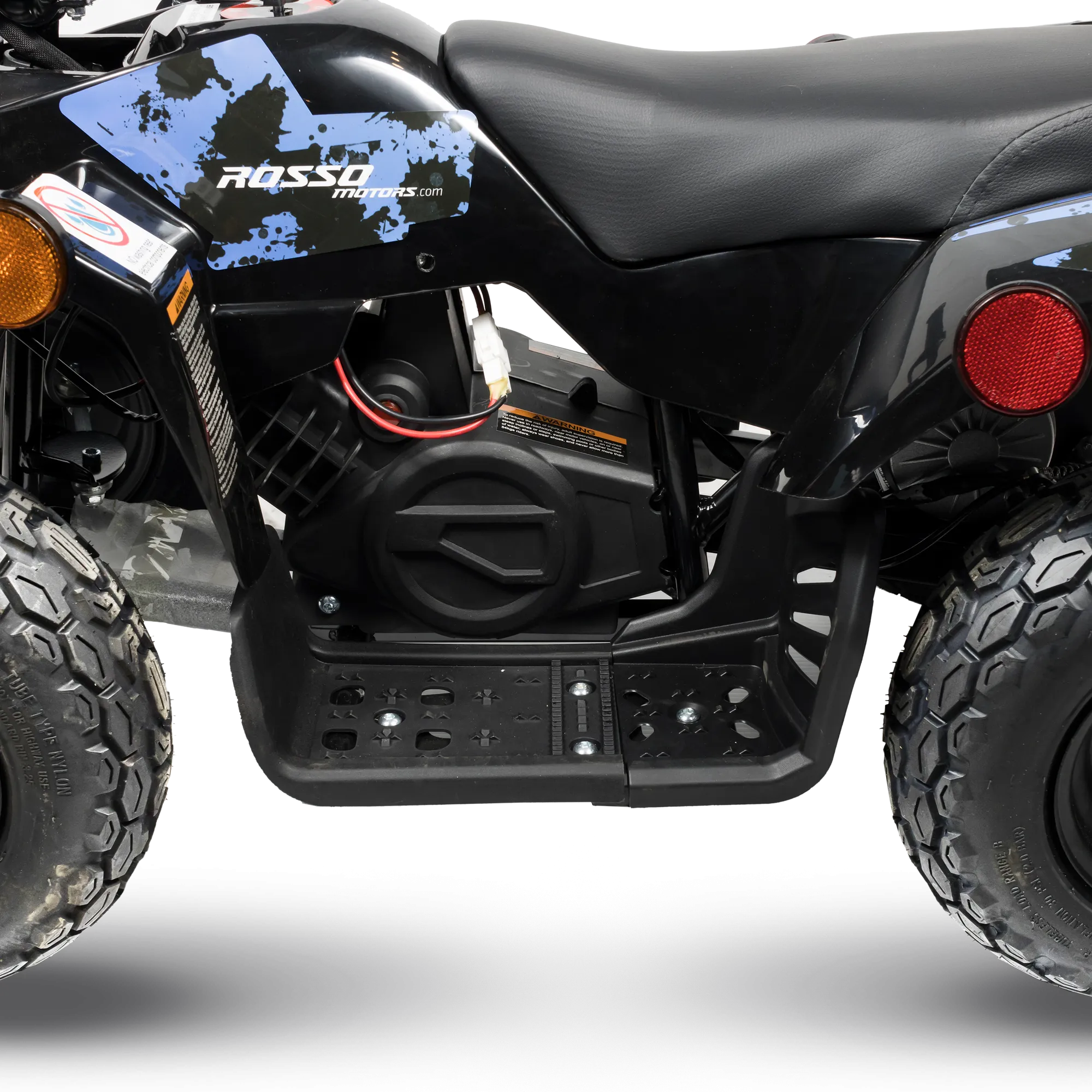 Rosso eQuad R Ride-on Utility Outdoor 4 Wheeler With Racks For Kids - Surge Blue - ASTM F963 Certified