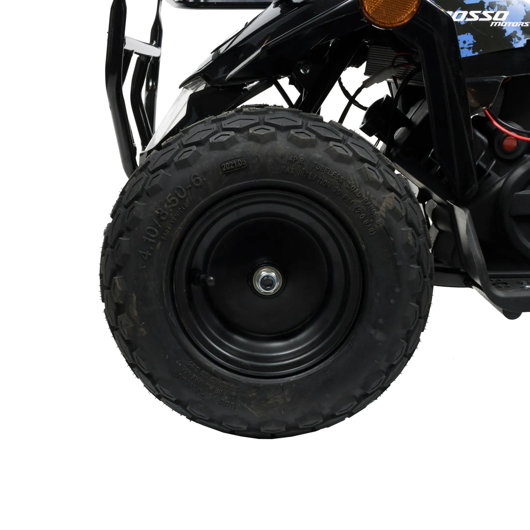 Rosso eQuad R Ride-on Utility Outdoor 4 Wheeler With Racks For Kids - Surge Blue - ASTM F963 Certified