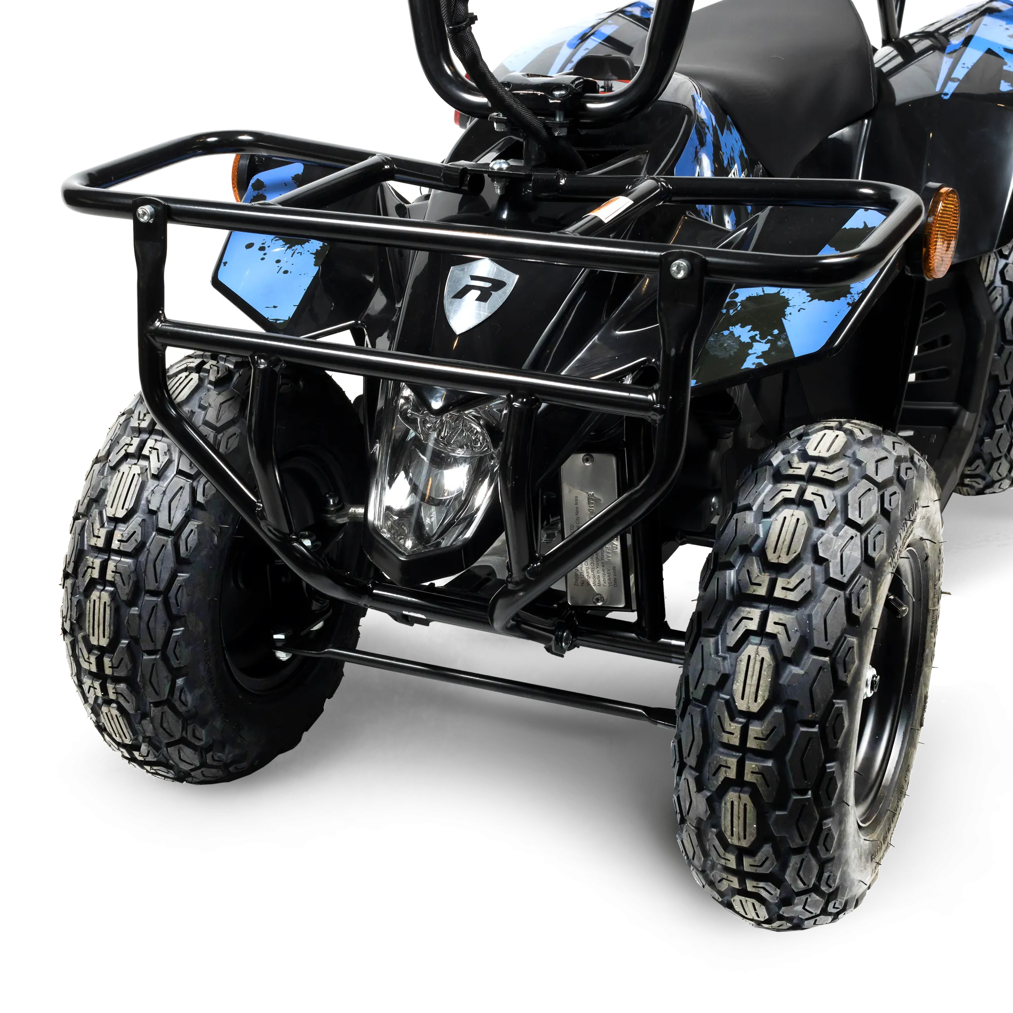 Rosso eQuad R Ride-on Utility Outdoor 4 Wheeler With Racks For Kids - Surge Blue - ASTM F963 Certified