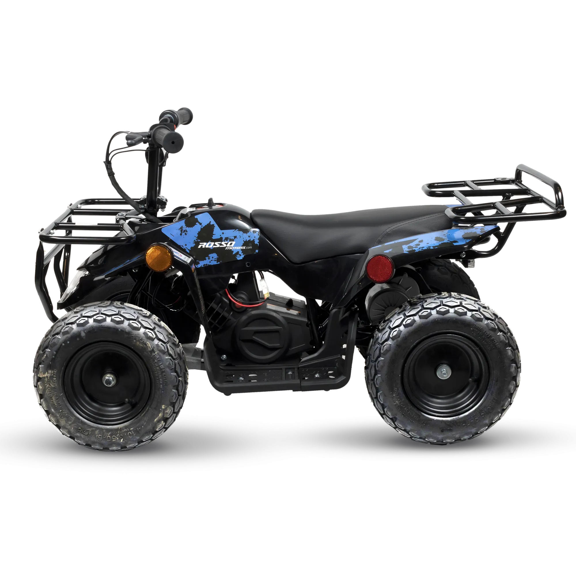 Rosso eQuad R Ride-on Utility Outdoor 4 Wheeler With Racks For Kids - Surge Blue - ASTM F963 Certified