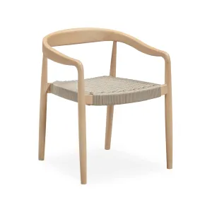 Sal Outdoor Dining Chair - Eucalyptus / Beige