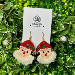 Santa Beaded Earrings