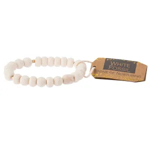 Scout Stone Stack Bracelet White Fossil - Stone of Nurturing