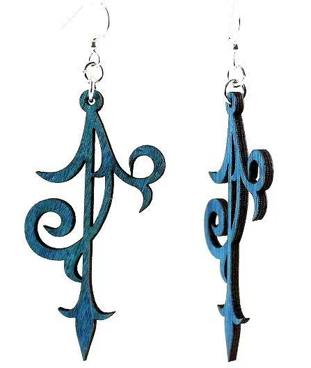 Scroll Ornament Earrings # 1056
