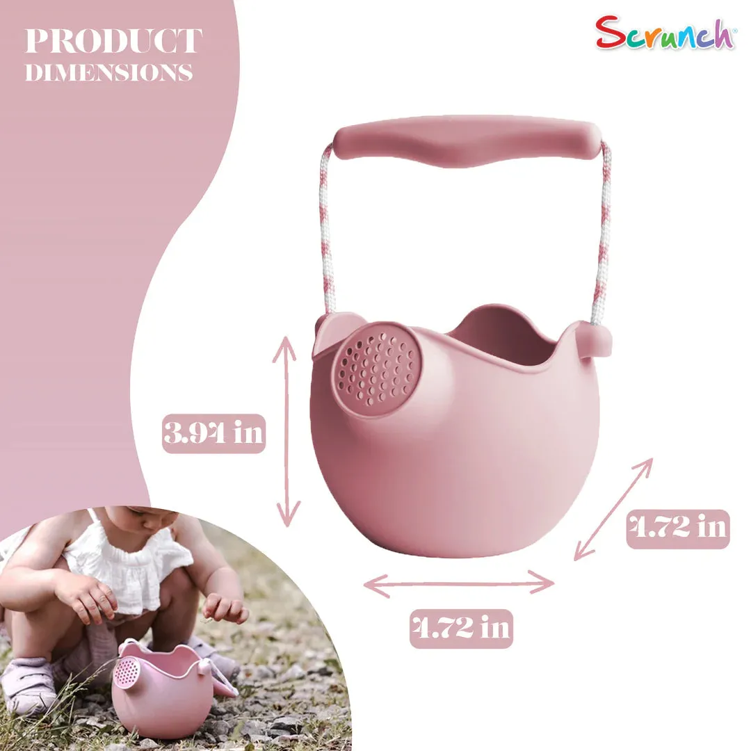 Scrunch Silicone Watering Can Dusty Rose - Roll it, Fold it, Scrunch it!