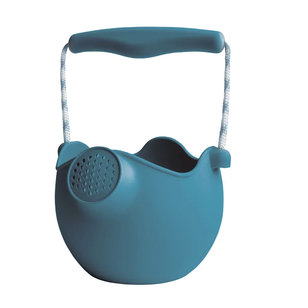 Scrunch Silicone Watering Can Grey Blue - Roll it, Fold it, Scrunch it!