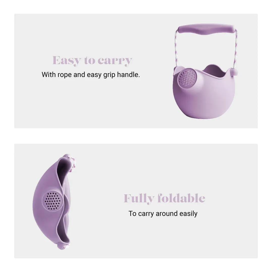 Scrunch Silicone Watering Can Light Purple - Roll it, Fold it, Scrunch it!