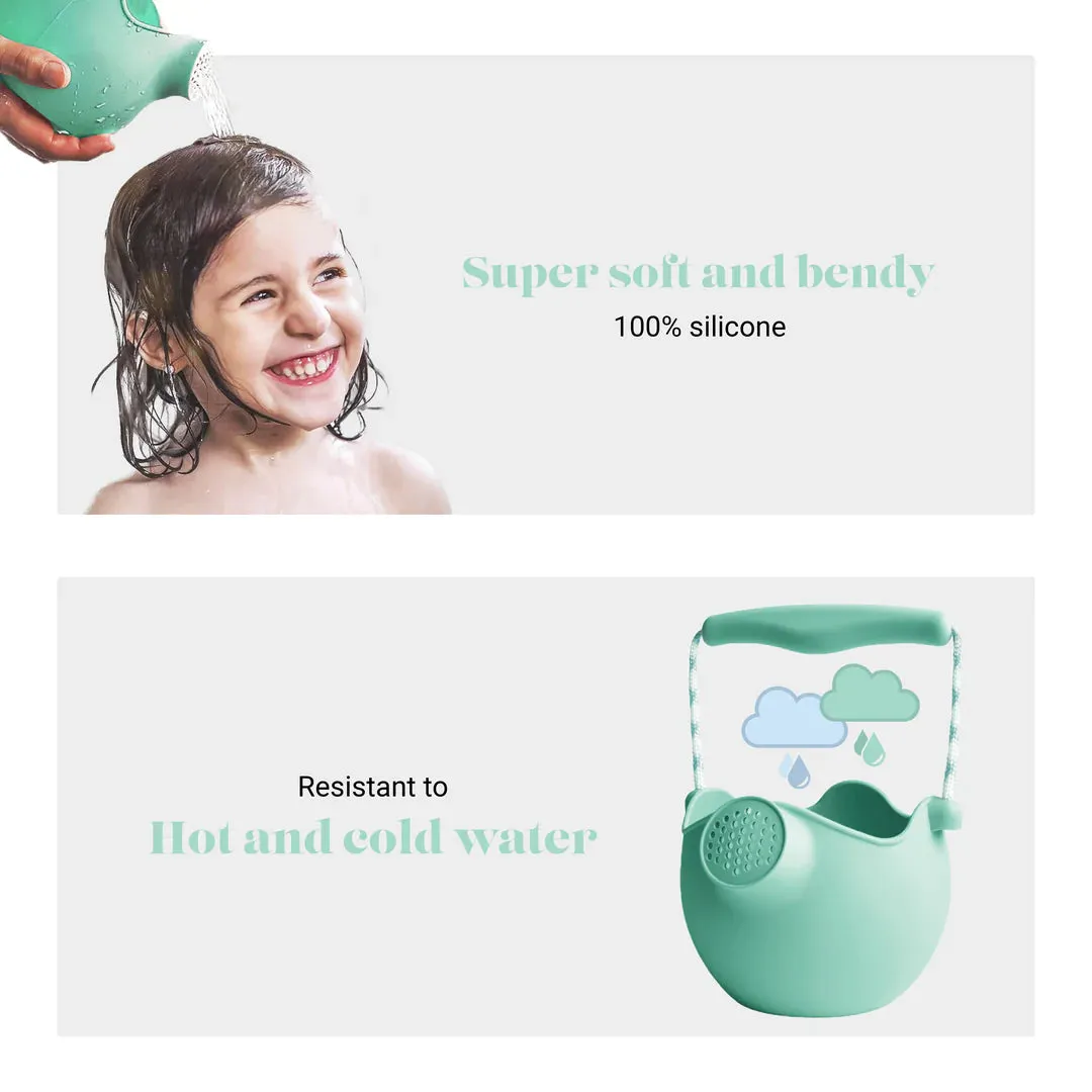Scrunch Silicone Watering Can Mint - Roll it, Fold it, Scrunch it!