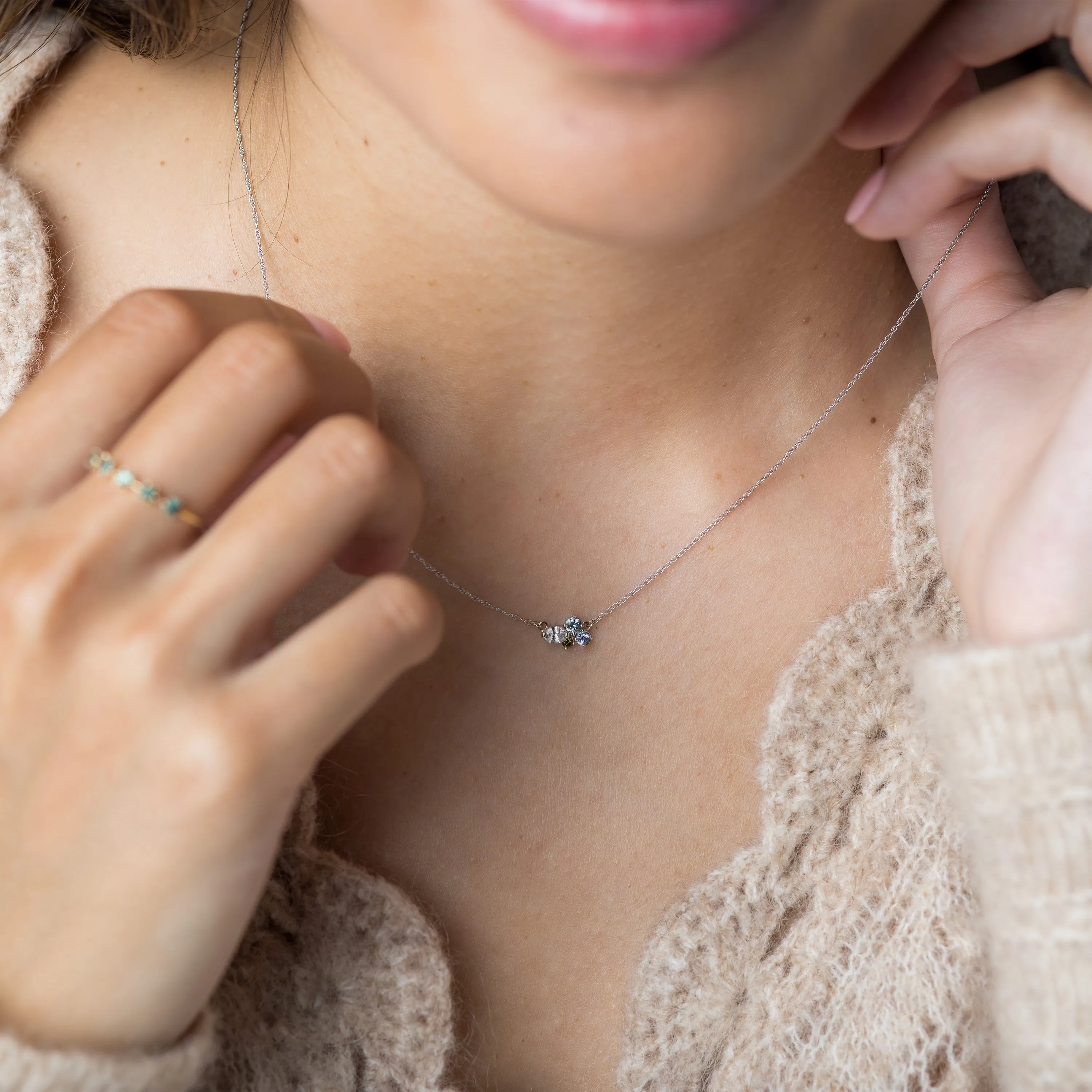 Seafloor Mini Cluster Necklace