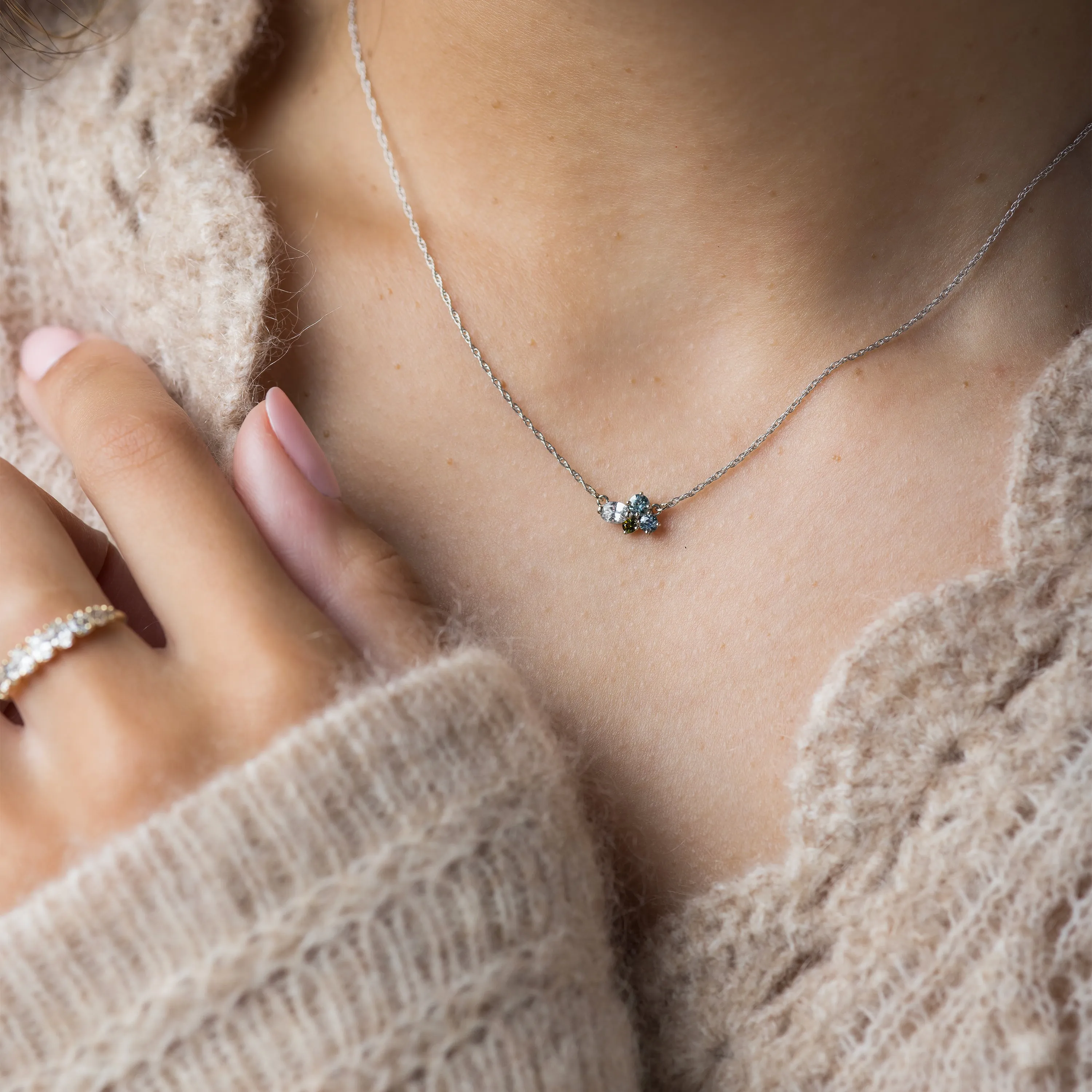 Seafloor Mini Cluster Necklace