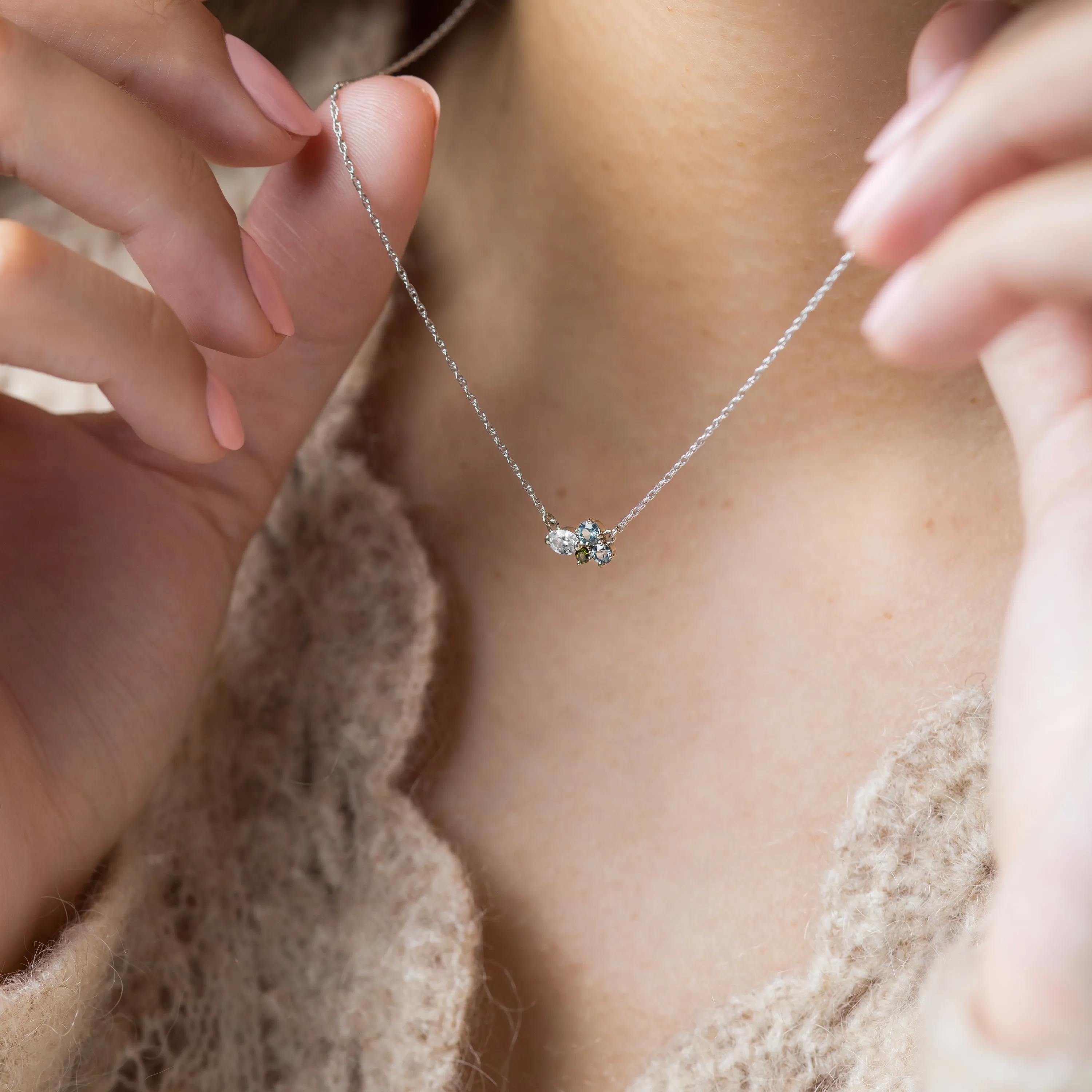 Seafloor Mini Cluster Necklace