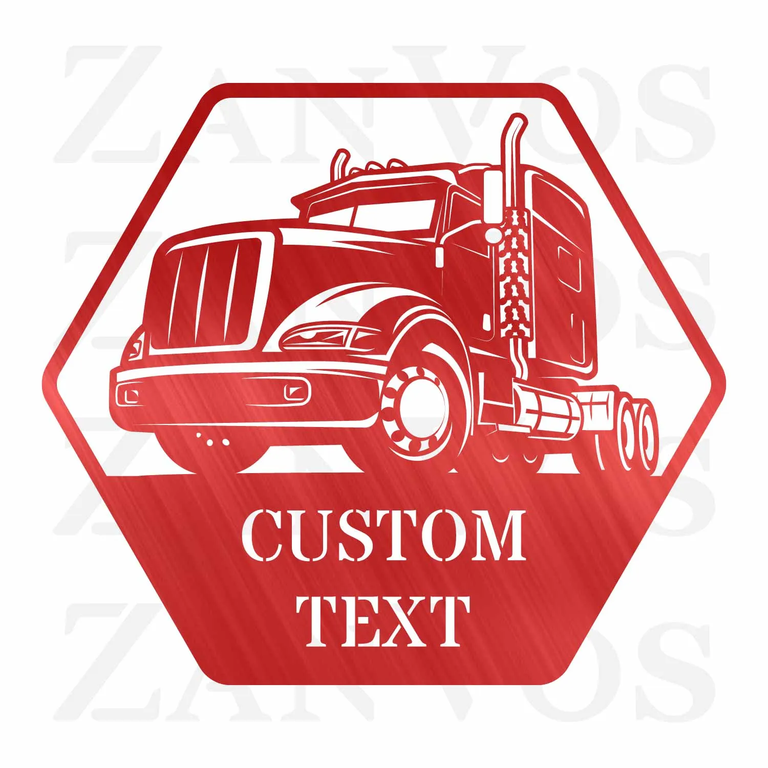 Semi Truck Monogram V4