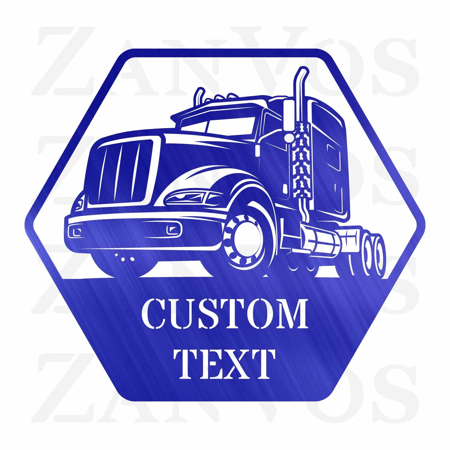 Semi Truck Monogram V4