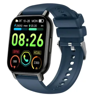 Smart Watch 1.85" Smart Watches for Men Women IP68 Waterproof 110  Sport Modes Fitness Activity Tracker Heart Rate Sleep Monitor Pedometer Smart Watches for Android iOS-Dark Blue
