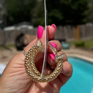 Snazzy Gold Hoops