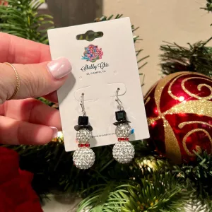 Snowman Earrings
