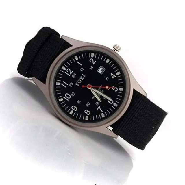 SOKI men watches stainless steel waterproof Watches for men Luxury Fashion Mens Quartz Analog Watches Canvas Mens watches #YY