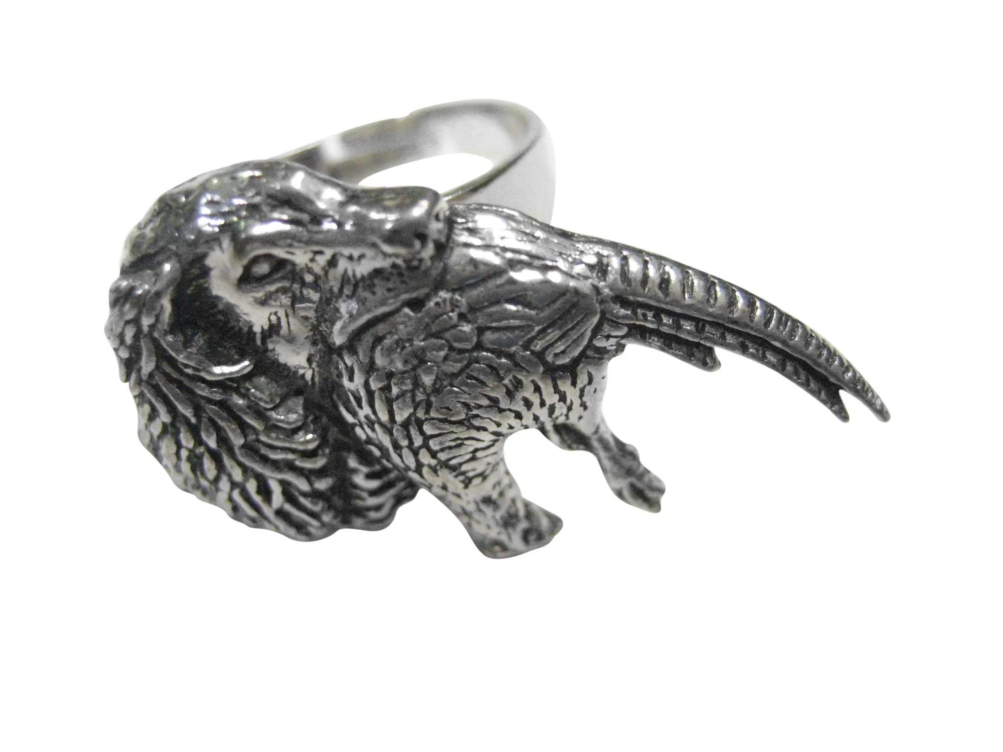 Spaniel Dog with Pheasant Bird Adjustable Size Fashion Ring