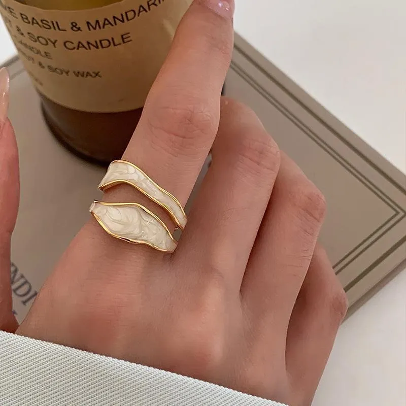 Starfish Pearl Ring Shape Adjustable Rings For Women