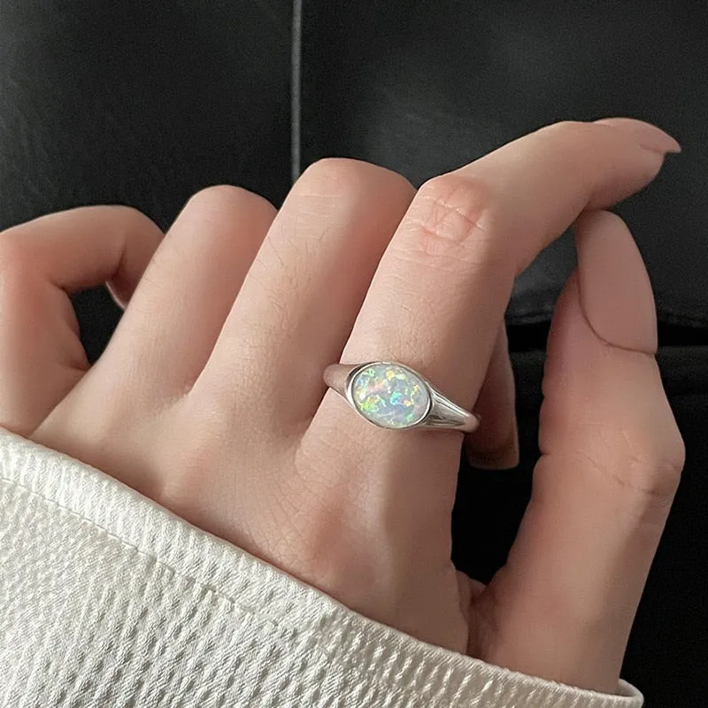 Starfish Pearl Ring Shape Adjustable Rings For Women
