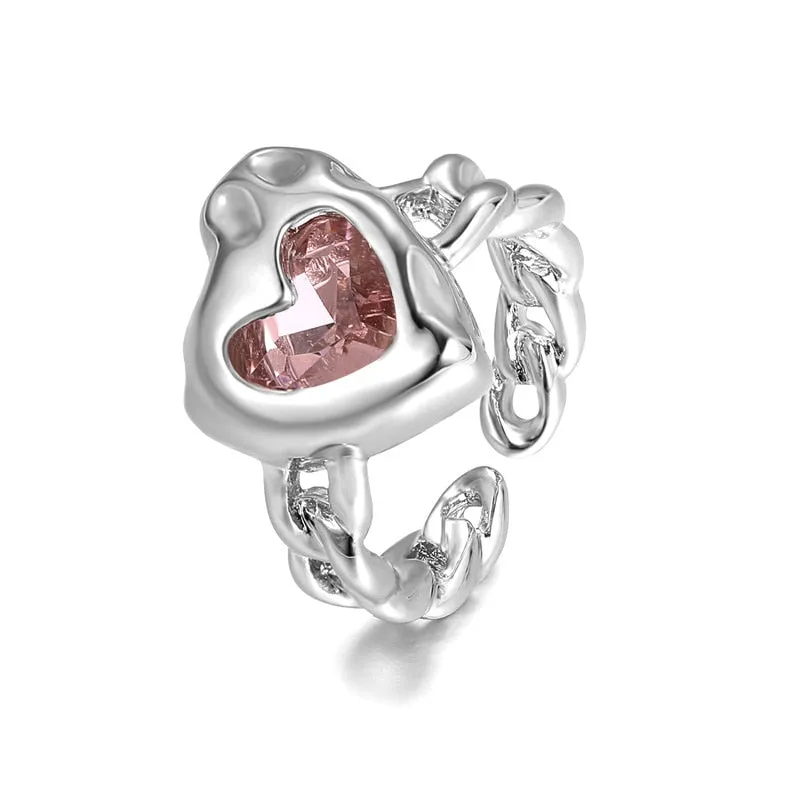 Starfish Pearl Ring Shape Adjustable Rings For Women