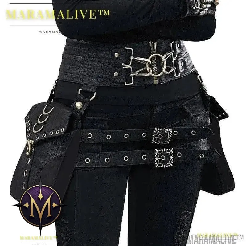 Steampunk PU Leather Women's Bag Outdoor
