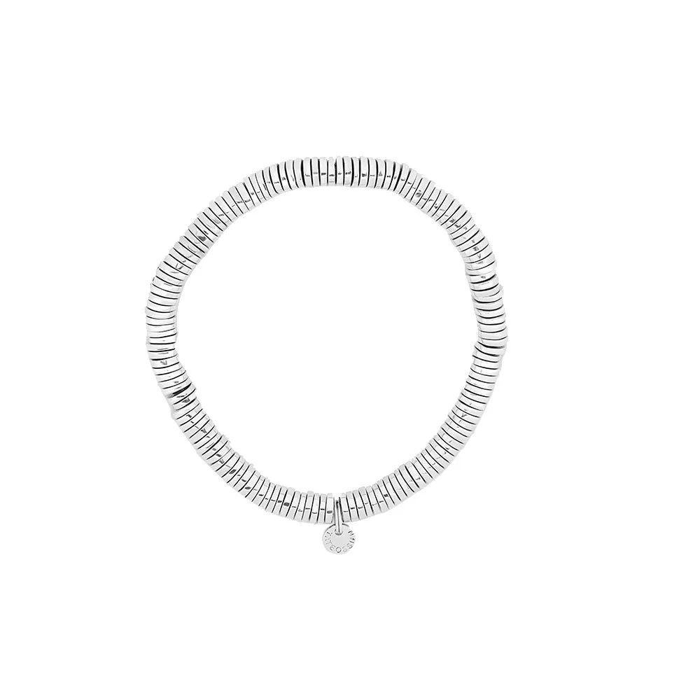 Sterling Silver Disc Bead Bracelet