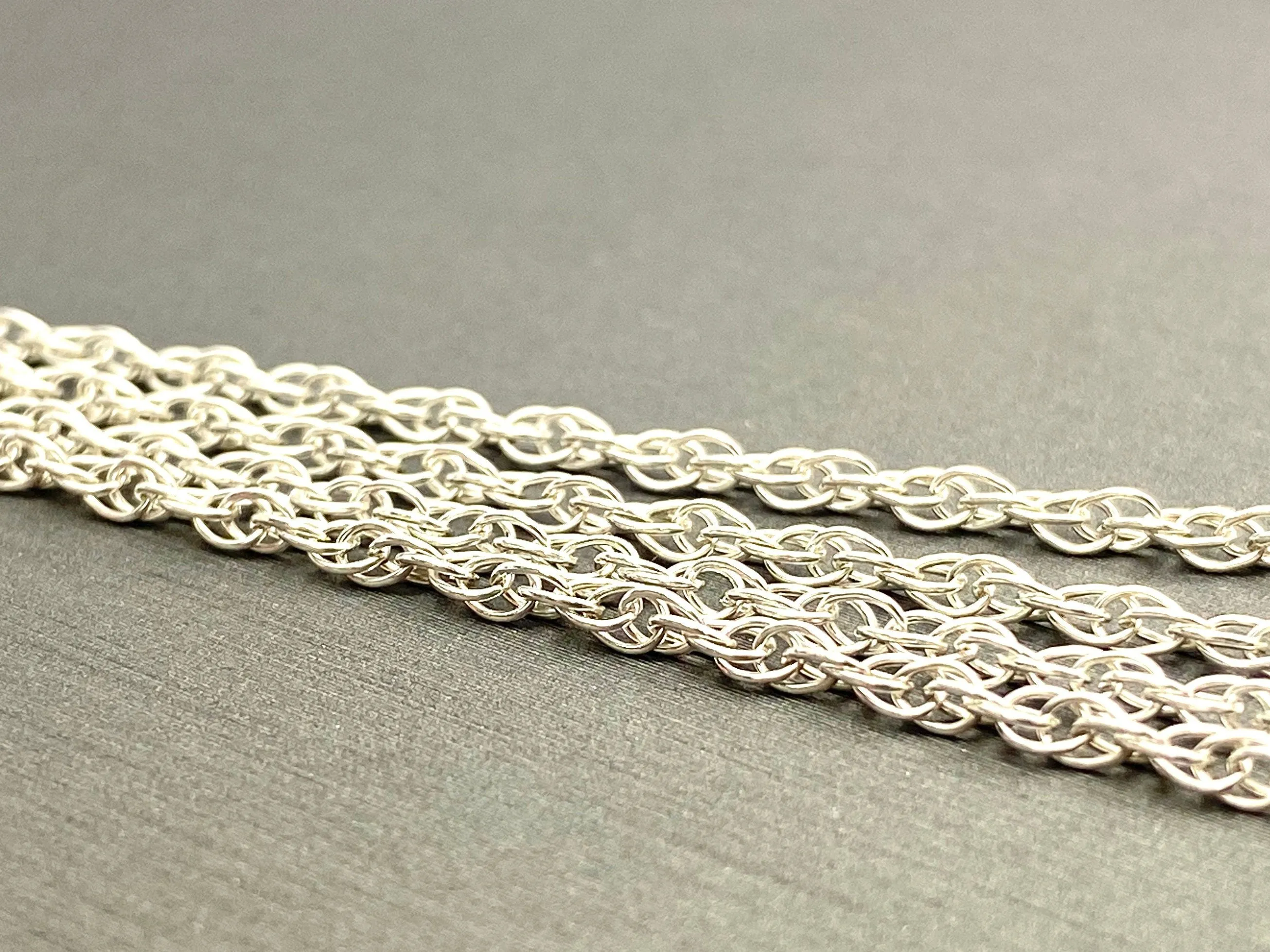 Sterling Silver Double Rope Chain 18” 20” 22” 24”, Sku#15R