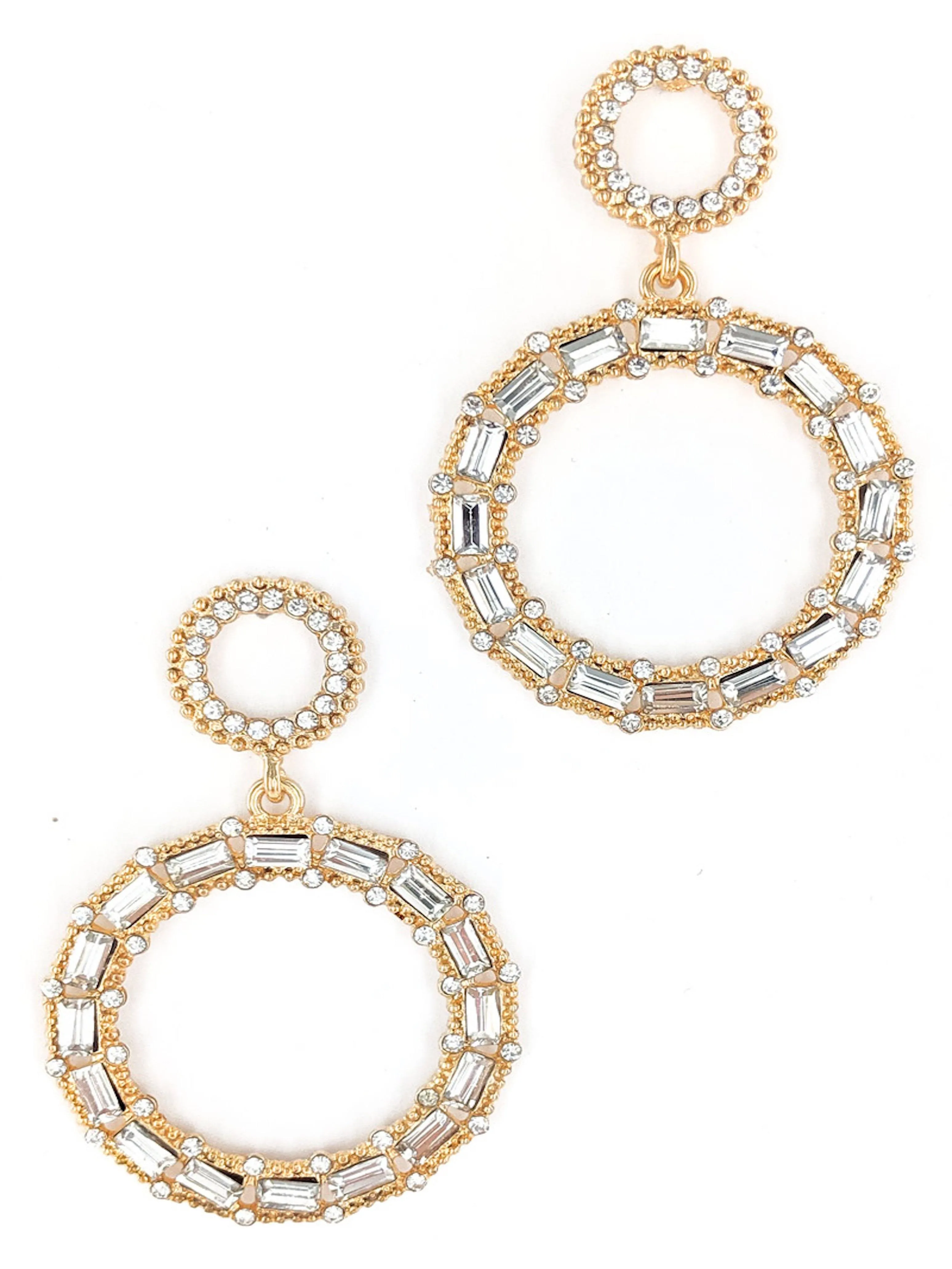 Stone Inner Loop Earring