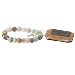 Stone Stacking Bracelet: Amazonite