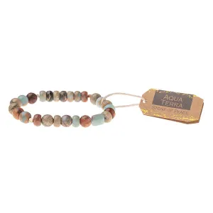 Stone Stacking Bracelet: Aqua Terra