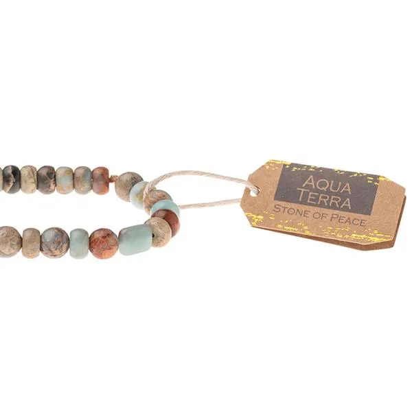 Stone Stacking Bracelet: Aqua Terra